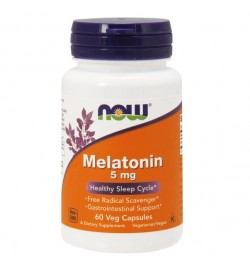 Melatonin 5 mg 60 vcaps NOW